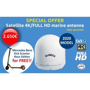 MARS 4 - V9804 - Antenne TV Satellite, 4 sorties, 60cm